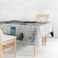 Civil Rights Leaders Tablecloth Newspaper Print Style - Wonder Print Shop