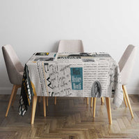 Civil Rights Leaders Tablecloth Newspaper Print Style - Wonder Print Shop