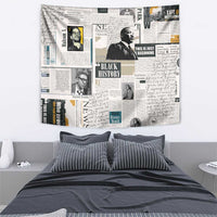 Civil Rights Leaders Tapestry Newspaper Print Style - Wonder Print Shop