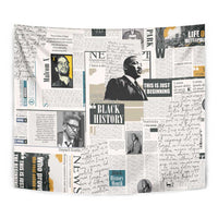 Civil Rights Leaders Tapestry Newspaper Print Style - Wonder Print Shop