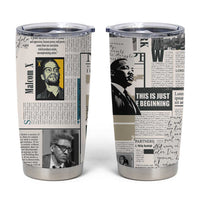 Civil Rights Leaders Tumbler Cup Newspaper Print Style - Wonder Print Shop
