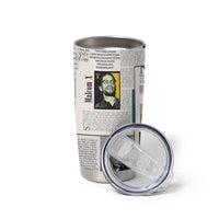 Civil Rights Leaders Tumbler Cup Newspaper Print Style - Wonder Print Shop