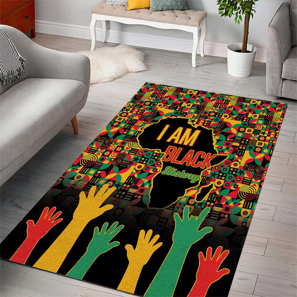 Black History Month Area Rug I Am Black History - Wonder Print Shop