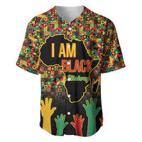 Black History Month Baseball Jersey I Am Black History - Wonder Print Shop