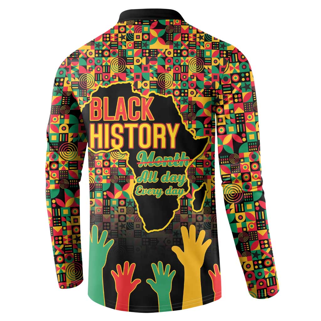 Black History Month Button Sweatshirt I Am Black History - Wonder Print Shop
