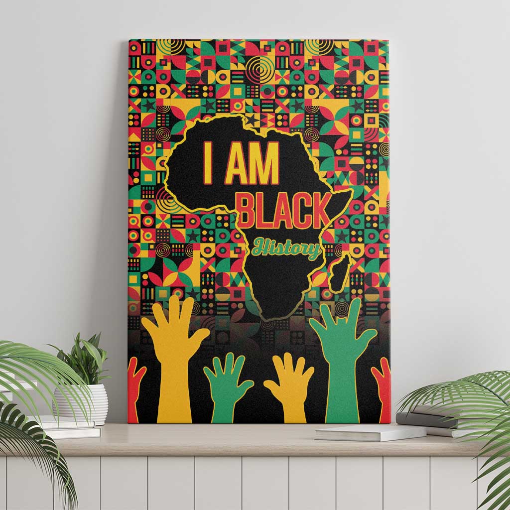 Black History Month Canvas Wall Art I Am Black History - Wonder Print Shop