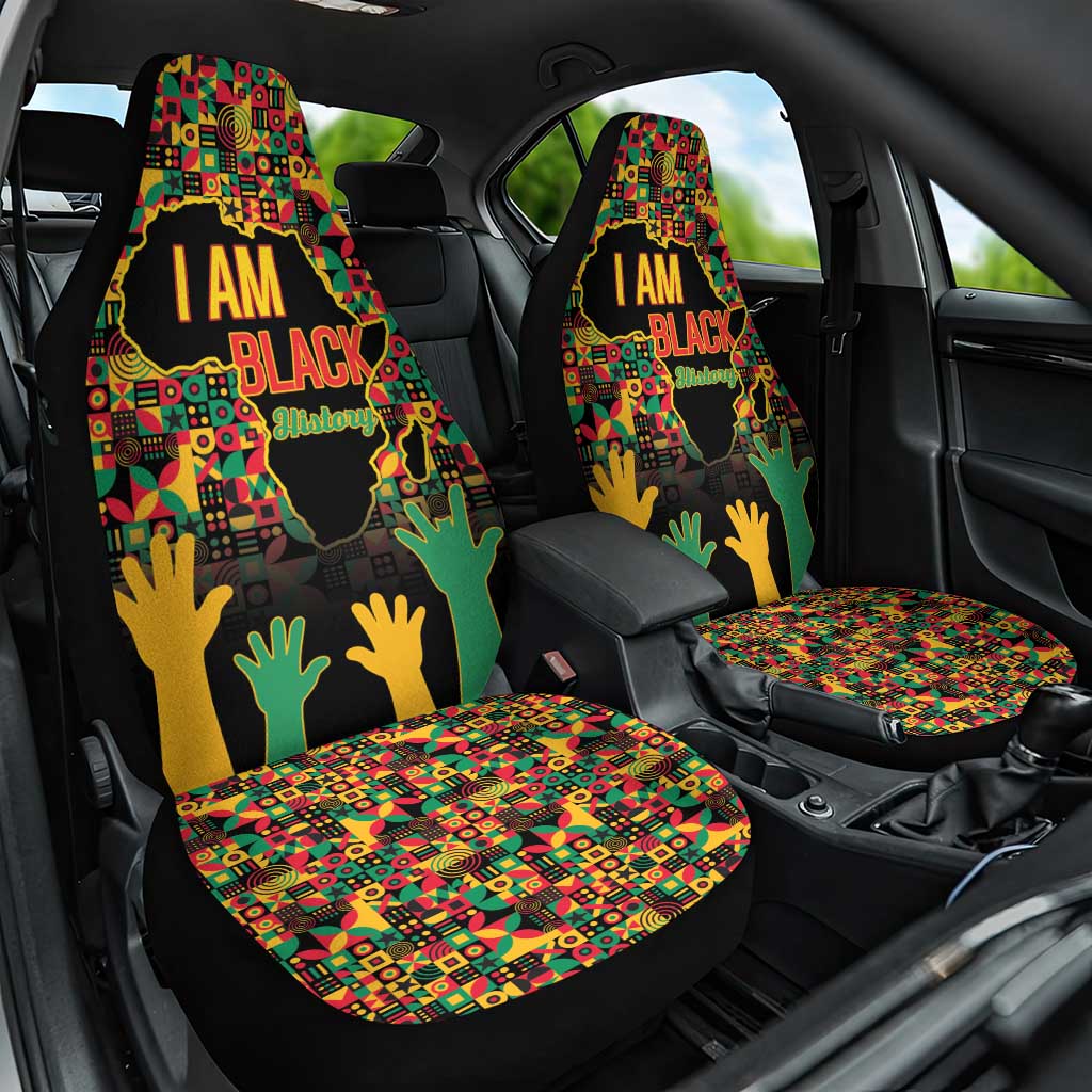 Black History Month Car Seat Cover I Am Black History - Wonder Print Shop