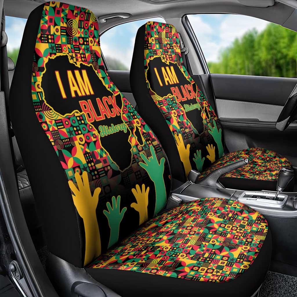 Black History Month Car Seat Cover I Am Black History - Wonder Print Shop