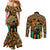 Black History Month Couples Matching Mermaid Dress and Long Sleeve Button Shirt I Am Black History