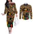Black History Month Couples Matching Off The Shoulder Long Sleeve Dress and Long Sleeve Button Shirt I Am Black History
