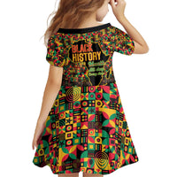 Black History Month Family Matching Off The Shoulder Long Sleeve Dress and Hawaiian Shirt I Am Black History - Wonder Print Shop