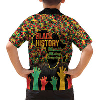 Black History Month Family Matching Off Shoulder Maxi Dress and Hawaiian Shirt I Am Black History - Wonder Print Shop