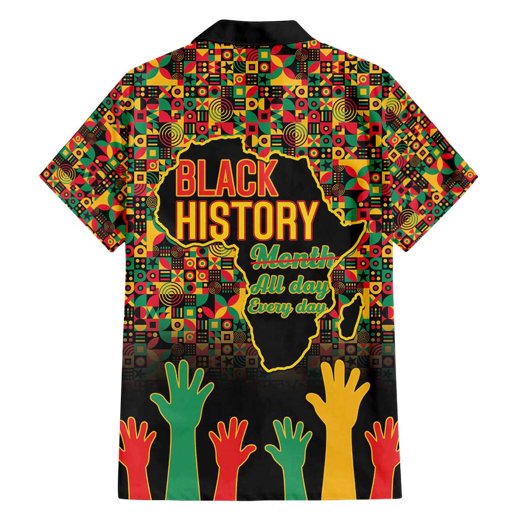 Black History Month Family Matching Off Shoulder Maxi Dress and Hawaiian Shirt I Am Black History - Wonder Print Shop