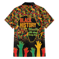 Black History Month Family Matching Off Shoulder Short Dress and Hawaiian Shirt I Am Black History - Wonder Print Shop