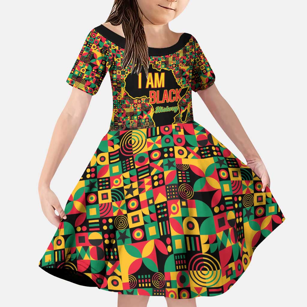 Black History Month Family Matching Puletasi and Hawaiian Shirt I Am Black History - Wonder Print Shop