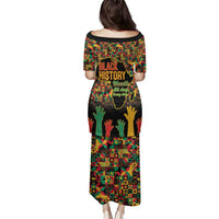 Black History Month Family Matching Puletasi and Hawaiian Shirt I Am Black History - Wonder Print Shop