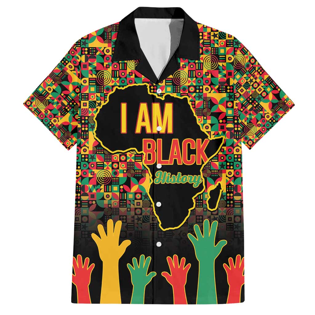 Black History Month Family Matching Short Sleeve Bodycon Dress and Hawaiian Shirt I Am Black History - Wonder Print Shop