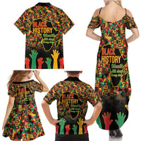 Black History Month Family Matching Summer Maxi Dress and Hawaiian Shirt I Am Black History - Wonder Print Shop