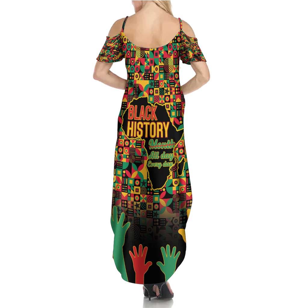 Black History Month Family Matching Summer Maxi Dress and Hawaiian Shirt I Am Black History - Wonder Print Shop