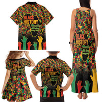 Black History Month Family Matching Tank Maxi Dress and Hawaiian Shirt I Am Black History - Wonder Print Shop