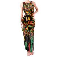 Black History Month Family Matching Tank Maxi Dress and Hawaiian Shirt I Am Black History - Wonder Print Shop