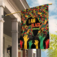 Black History Month Garden Flag I Am Black History - Wonder Print Shop