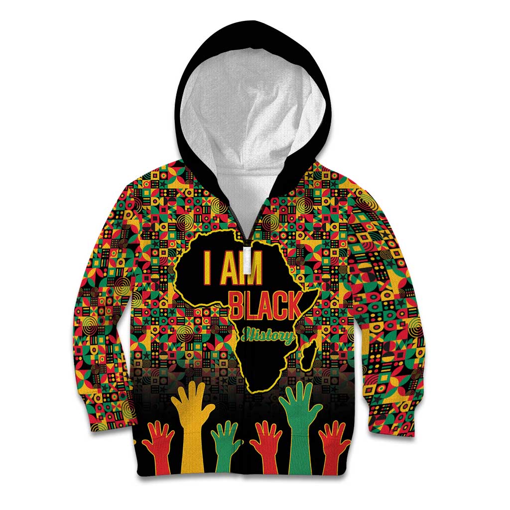 Black History Month Kid Hoodie I Am Black History - Wonder Print Shop
