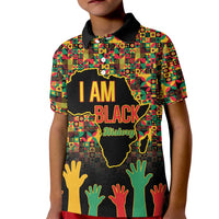 Black History Month Kid Polo Shirt I Am Black History - Wonder Print Shop