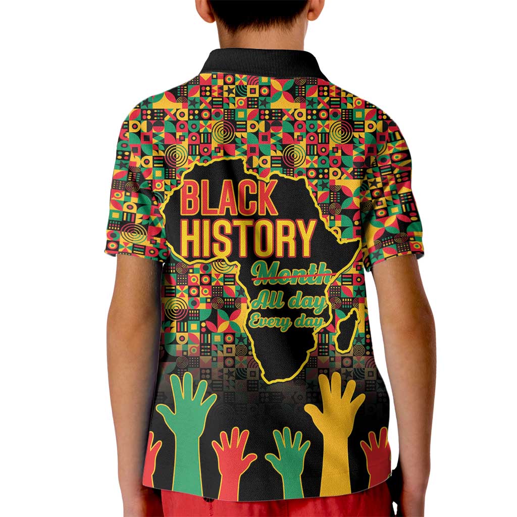 Black History Month Kid Polo Shirt I Am Black History - Wonder Print Shop