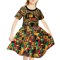 Black History Month Kid Short Sleeve Dress I Am Black History - Wonder Print Shop