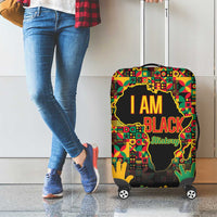 Black History Month Luggage Cover I Am Black History - Wonder Print Shop