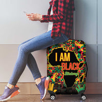 Black History Month Luggage Cover I Am Black History - Wonder Print Shop