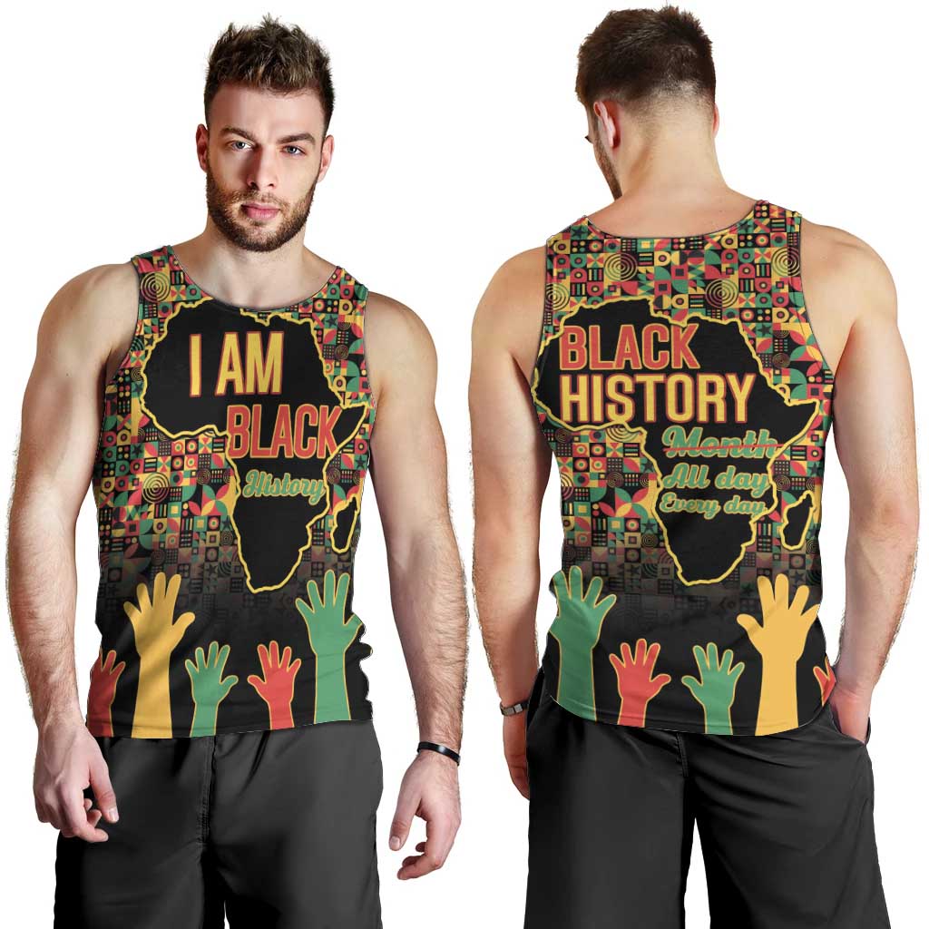 Black History Month Men Tank Top I Am Black History - Wonder Print Shop