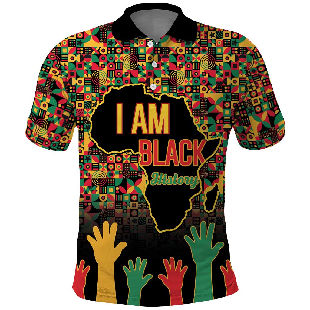 Black History Month Polo Shirt I Am Black History - Wonder Print Shop
