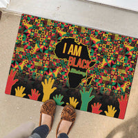 Black History Month Rubber Doormat I Am Black History - Wonder Print Shop