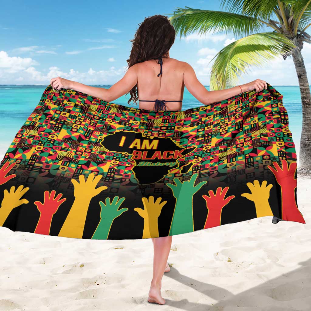 Black History Month Sarong I Am Black History - Wonder Print Shop