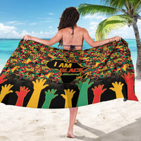 Black History Month Sarong I Am Black History - Wonder Print Shop