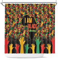 Black History Month Shower Curtain I Am Black History
