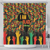 Black History Month Shower Curtain I Am Black History