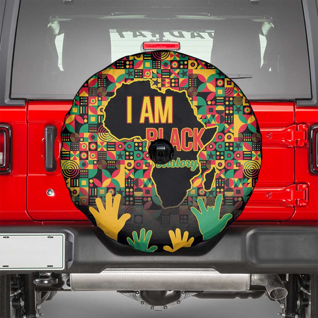 Black History Month Spare Tire Cover I Am Black History - Wonder Print Shop