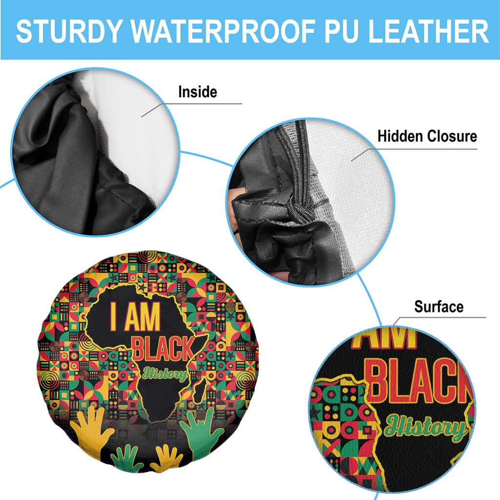 Black History Month Spare Tire Cover I Am Black History - Wonder Print Shop