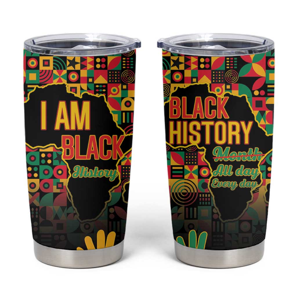 Black History Month Tumbler Cup I Am Black History - Wonder Print Shop
