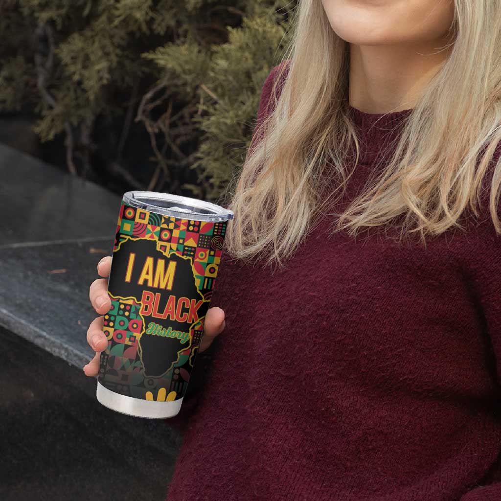Black History Month Tumbler Cup I Am Black History - Wonder Print Shop