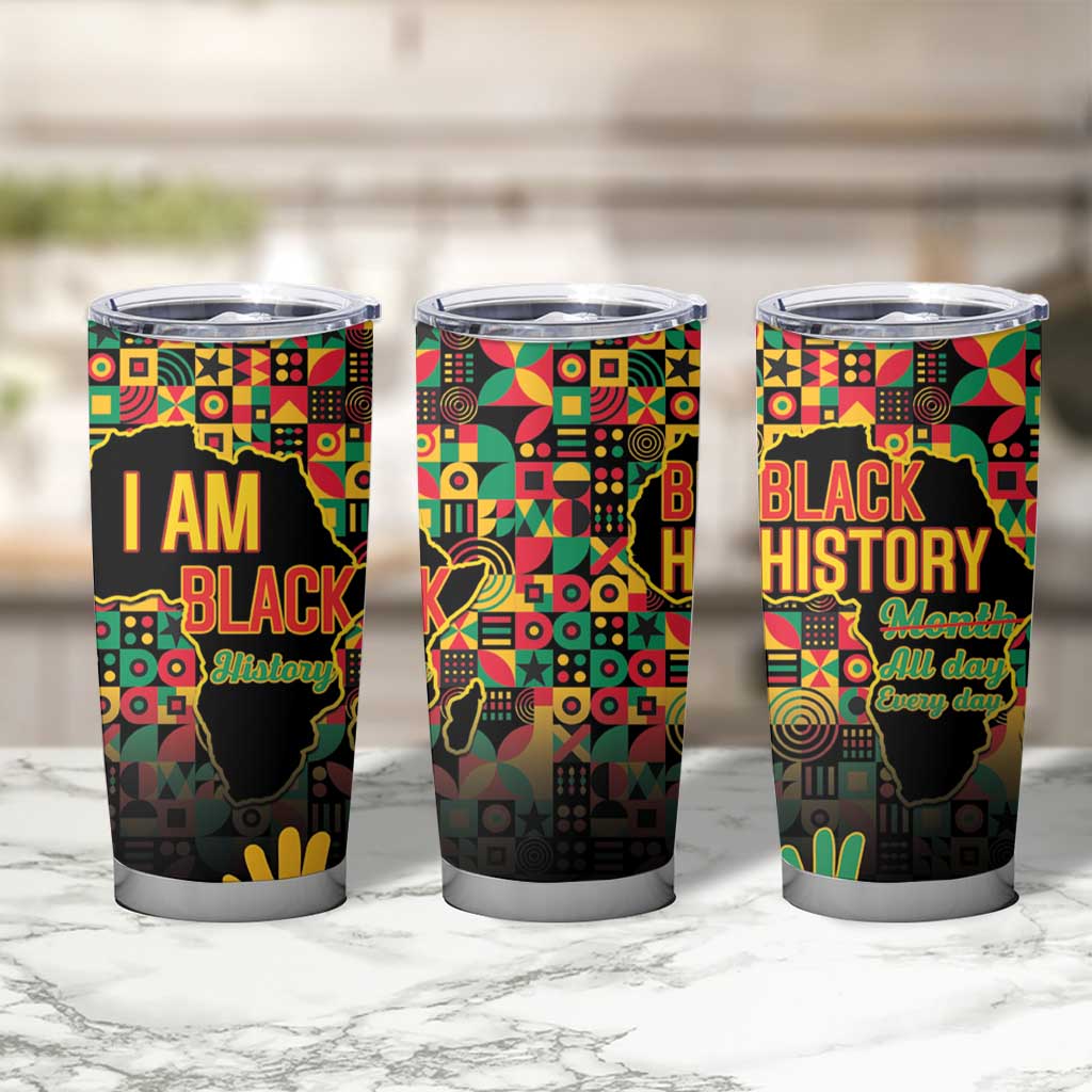 Black History Month Tumbler Cup I Am Black History - Wonder Print Shop