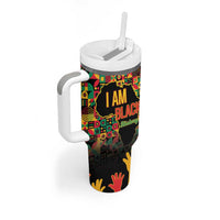 Black History Month Tumbler With Handle I Am Black History - Wonder Print Shop