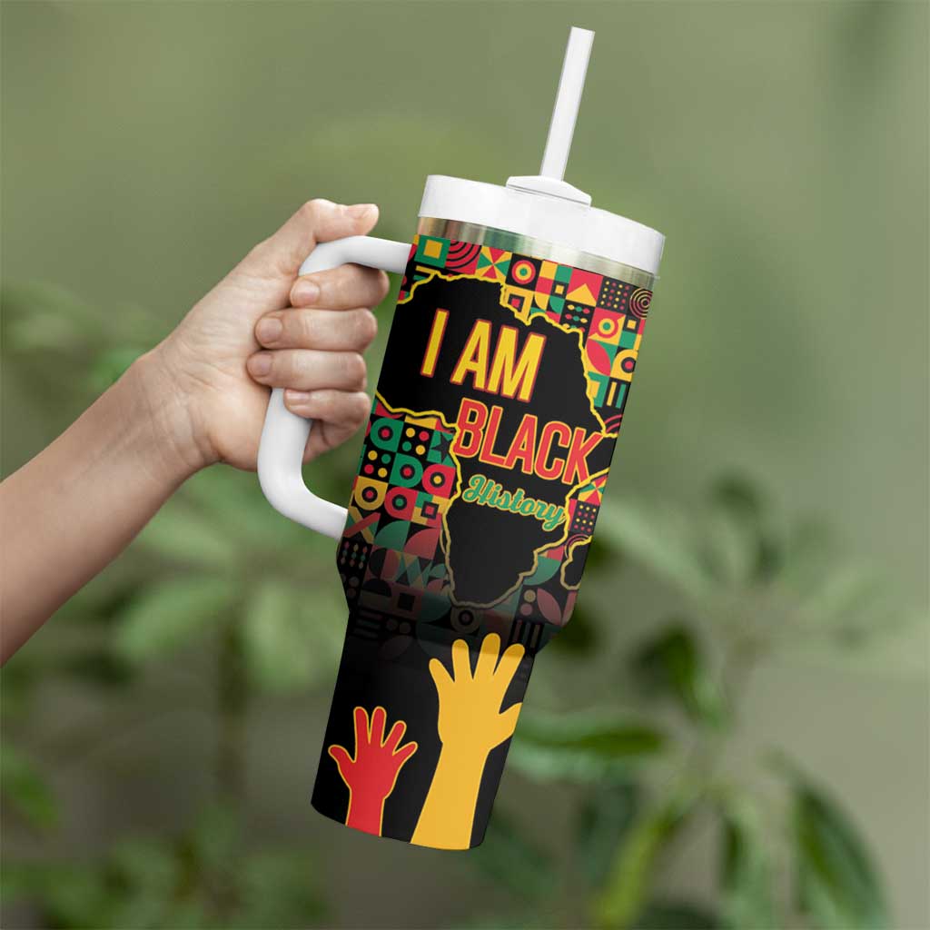 Black History Month Tumbler With Handle I Am Black History - Wonder Print Shop