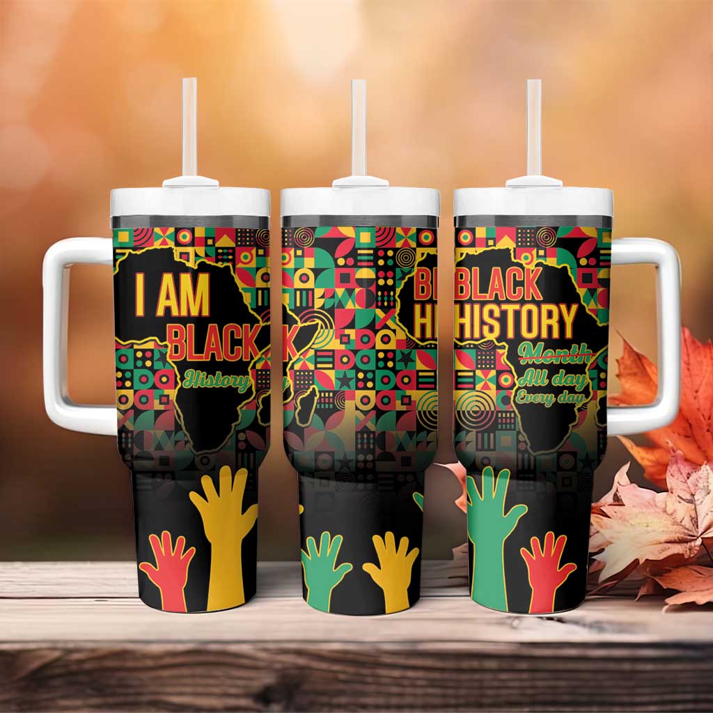 Black History Month Tumbler With Handle I Am Black History - Wonder Print Shop