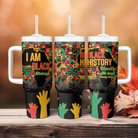Black History Month Tumbler With Handle I Am Black History - Wonder Print Shop