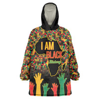 Black History Month Wearable Blanket Hoodie I Am Black History - Wonder Print Shop