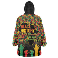 Black History Month Wearable Blanket Hoodie I Am Black History - Wonder Print Shop